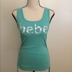 Bebe tank top with tie sides